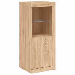 vidaXL Sideboards with LED Lights Cupboard Engineered Wood - sonoma oak - Additional view 6
