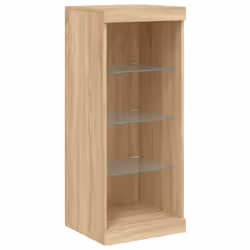 vidaXL Sideboards with LED Lights Cupboard Engineered Wood - sonoma oak - Additional view 7