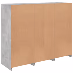 vidaXL Sideboards with LED Lights Cupboard 3 pcs Smoked Oak Engineered Wood - concrete grey - Additional view 9