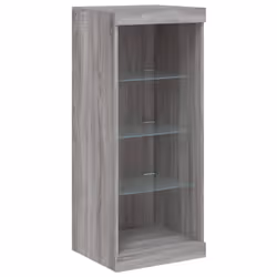 vidaXL Sideboards with LED Lights Cupboard Engineered Wood - grey sonoma - Additional view 7