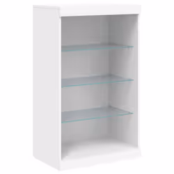 vidaXL Sideboards with LED Lights Cupboard Side Cabinet 3 pcs Engineered Wood - white - Additional view 6