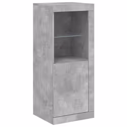vidaXL Sideboards with LED Lights Cupboard Side Cabinet 3 pcs Engineered Wood - concrete grey - Additional view 7