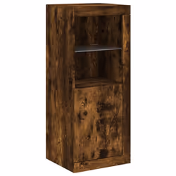 vidaXL Sideboards with LED Lights Cupboard Side Cabinet 3 pcs Engineered Wood - smoked oak - Additional view 7