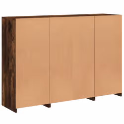 vidaXL Sideboards with LED Lights Cupboard Side Cabinet 3 pcs Engineered Wood - smoked oak - Additional view 9