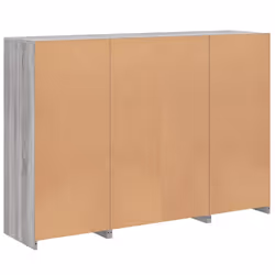 vidaXL Sideboards with LED Lights Cupboard Side Cabinet 3 pcs Engineered Wood - grey sonoma - Additional view 9