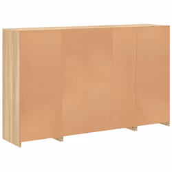 vidaXL Sideboards with LED Lights Cupboard 3 pcs Concrete Grey Engineered Wood - sonoma oak - Additional view 9