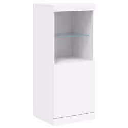 vidaXL Sideboard with LED Lights Home Cupboard Side Cabinet Storage Highboard - white - Additional view 8