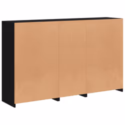 vidaXL Sideboard with LED Lights Home Cupboard Side Cabinet Storage Highboard - black - Additional view 7
