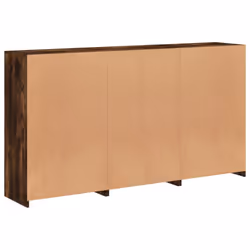 vidaXL Sideboard with LED Lights Home Cupboard Side Cabinet Storage Highboard - smoked oak - Additional view 7