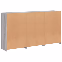 vidaXL Sideboard with LED Lights Home Cupboard Side Cabinet Storage Highboard - grey sonoma - Additional view 7