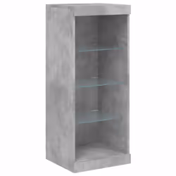 vidaXL Sideboard with LED Lights Home Cupboard Side Cabinet Storage Highboard - concrete grey - Additional view 8