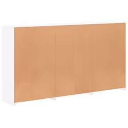 vidaXL Sideboard with LED Lights Home Cupboard Side Cabinet Storage Highboard - white - Additional view 7