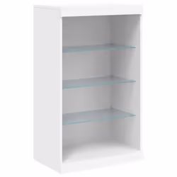 vidaXL Sideboard with LED Lights Home Cupboard Side Cabinet Storage Highboard - white - Additional view 8