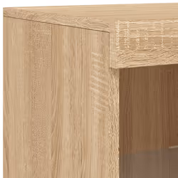 vidaXL Sideboard with LED Lights Home Cupboard Side Cabinet Storage Highboard - sonoma oak - Additional view 10