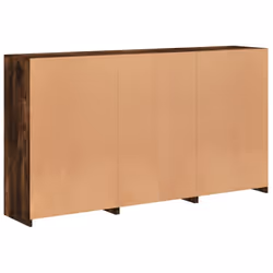 vidaXL Sideboard with LED Lights Home Cupboard Side Cabinet Storage Highboard - smoked oak - Additional view 7