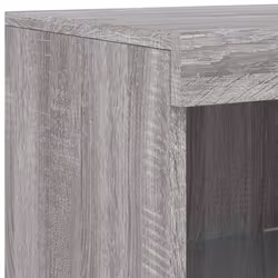 vidaXL Sideboard with LED Lights Home Cupboard Side Cabinet Storage Highboard - grey sonoma - Additional view 10