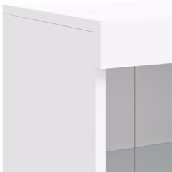 vidaXL Sideboard with LED Lights Home Cupboard Side Cabinet Storage Highboard - white - Additional view 10