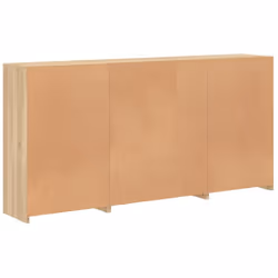 vidaXL Sideboard with LED Lights Home Cupboard Side Cabinet Storage Highboard - sonoma oak - Additional view 7