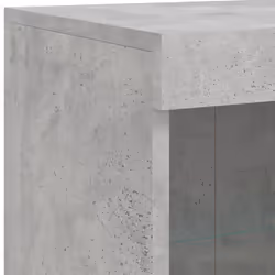 vidaXL Sideboard with LED Lights Home Cupboard Side Cabinet Storage Highboard - concrete grey - Additional view 10
