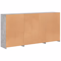 vidaXL Sideboard with LED Lights Home Cupboard Side Cabinet Storage Highboard - concrete grey - Additional view 7