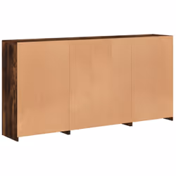 vidaXL Sideboard with LED Lights Home Cupboard Side Cabinet Storage Highboard - smoked oak - Additional view 7