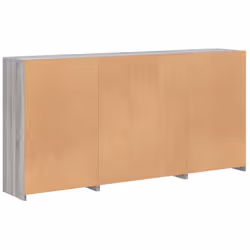 vidaXL Sideboard with LED Lights Home Cupboard Side Cabinet Storage Highboard - grey sonoma - Additional view 7