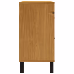 vidaXL Drawer Cabinet Office Storage Drawer Chest File Cabinet Solid Wood Pine - Additional view 5