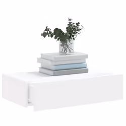 vidaXL TV Cabinets with LED Lights HiFi Cabinet Entertainment Centre TV Unit - white, 60 x 35 x 15.5 cm/ 1 pcs - Additional view 4