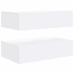 vidaXL TV Cabinets with LED Lights HiFi Cabinet Entertainment Centre TV Unit - white, 60 x 35 x 15.5 cm/ 2 pcs - Additional view 10