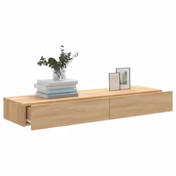 vidaXL TV Cabinets with LED Lights HiFi Cabinet Entertainment Centre TV Unit - sonoma oak, 60 x 35 x 15.5 cm/ 2 pcs - Additional view 4