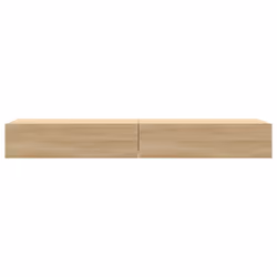 vidaXL TV Cabinets with LED Lights HiFi Cabinet Entertainment Centre TV Unit - sonoma oak, 60 x 35 x 15.5 cm/ 2 pcs - Additional view 7
