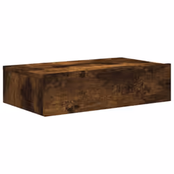 vidaXL TV Cabinets with LED Lights HiFi Cabinet Entertainment Centre TV Unit - smoked oak, 60 x 35 x 15.5 cm/ 1 pcs - Additional view 2