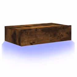 vidaXL TV Cabinets with LED Lights HiFi Cabinet Entertainment Centre TV Unit - smoked oak, 60 x 35 x 15.5 cm/ 1 pcs - Additional view 5