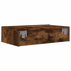 vidaXL TV Cabinets with LED Lights HiFi Cabinet Entertainment Centre TV Unit - smoked oak, 60 x 35 x 15.5 cm/ 1 pcs - Additional view 9