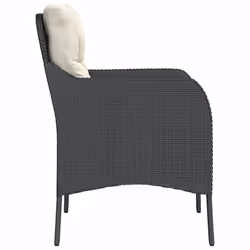 VidaXL 365144 outdoor chair Terrace Padded seat Polyrattan, Steel Cream, White - Additional view 6