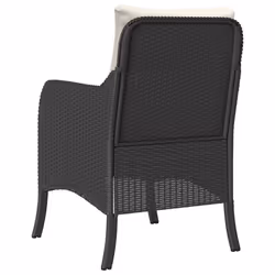 VidaXL 365144 outdoor chair Terrace Padded seat Polyrattan, Steel Cream, White - Additional view 7