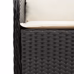 VidaXL 365144 outdoor chair Terrace Padded seat Polyrattan, Steel Cream, White - Additional view 8