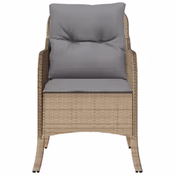 VidaXL 365149 outdoor chair Terrace Padded seat Polyrattan, Steel Grey - Additional view 5