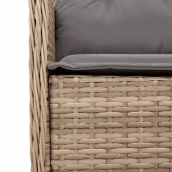 VidaXL 365149 outdoor chair Terrace Padded seat Polyrattan, Steel Grey - Additional view 8