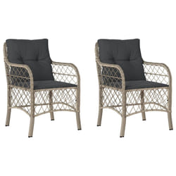 VidaXL 365158 outdoor chair Terrace Padded seat Polyrattan, Steel Anthracite