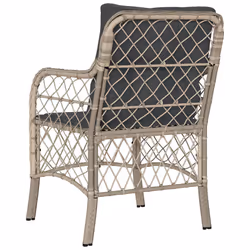 VidaXL 365158 outdoor chair Terrace Padded seat Polyrattan, Steel Anthracite - Additional view 7