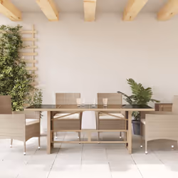 VidaXL 365307 outdoor table Beige