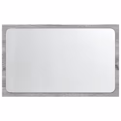 vidaXL LED Bathroom Mirror Toilet Mirror Washroom Wall Mirror Engineered Wood - grey sonoma - Additional view 5