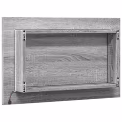 vidaXL LED Bathroom Mirror Toilet Mirror Washroom Wall Mirror Engineered Wood - grey sonoma - Additional view 7
