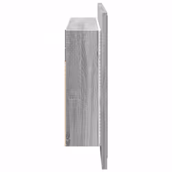 vidaXL LED Bathroom Mirror Cabinet Washroom Sink Cabinet Mirror Furniture - grey sonoma - Additional view 7