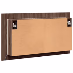 vidaXL LED Bathroom Mirror Cabinet Washroom Sink Cabinet Mirror Furniture - brown oak - Additional view 8