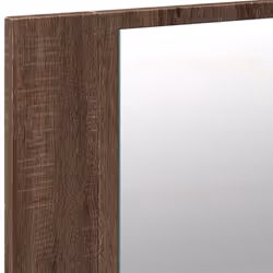 vidaXL LED Bathroom Mirror Cabinet Washroom Sink Cabinet Mirror Furniture - brown oak - Additional view 9