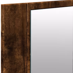 vidaXL LED Bathroom Mirror Cabinet Washroom Mirror Storage Cupboard Organiser - smoked oak - Additional view 9