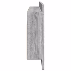 vidaXL LED Bathroom Mirror Cabinet Washroom Mirror Storage Cupboard Organiser - grey sonoma - Additional view 7