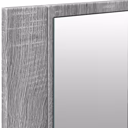 vidaXL LED Bathroom Mirror Cabinet Washroom Mirror Storage Cupboard Organiser - grey sonoma - Additional view 9